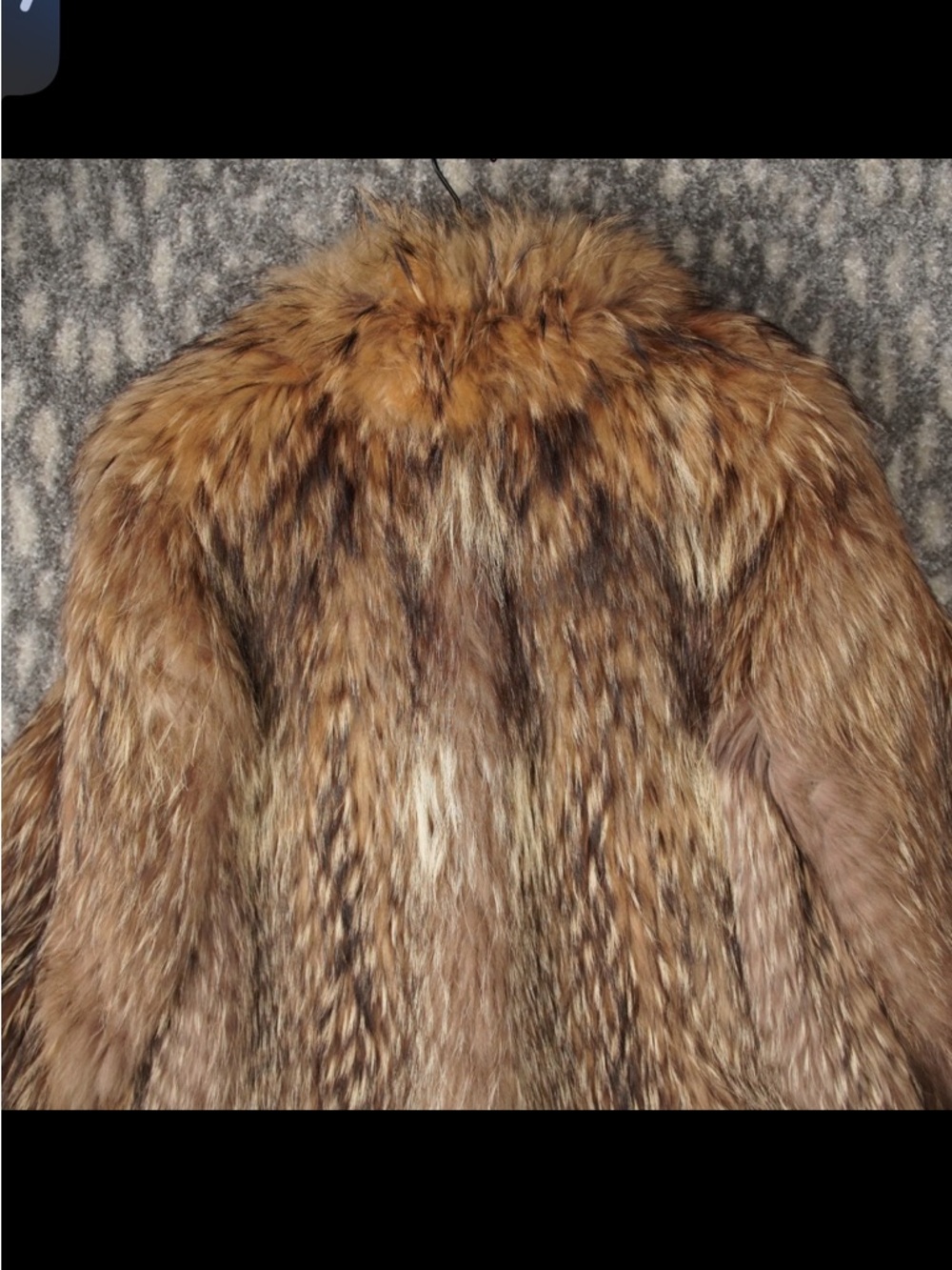 Vintage Japanese Raccoon Fur Coat Jacket Womens Size M Brown Striped Tanuki 80s - Picture 10 of 15